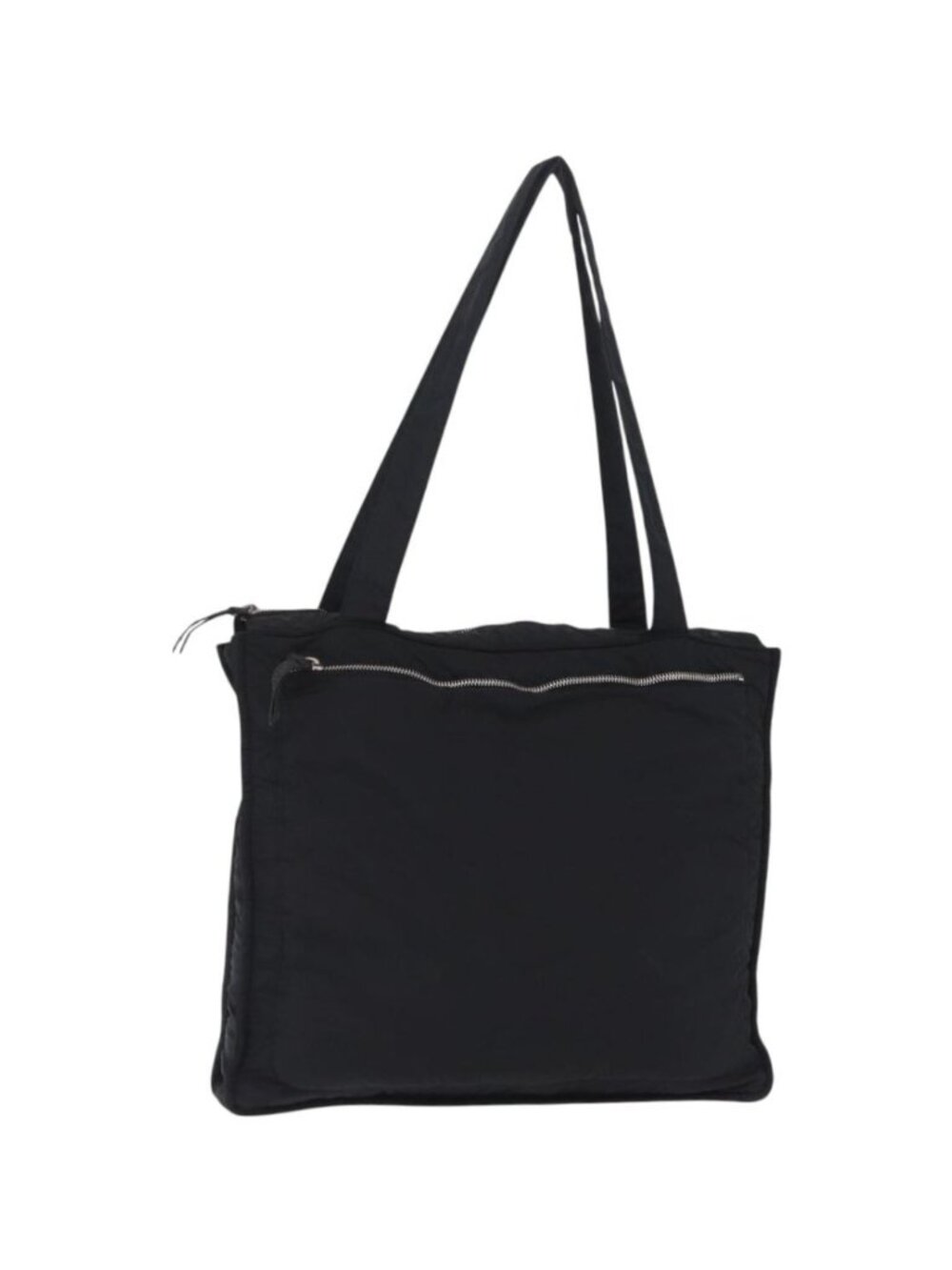 Miu Miu Shoulder Bag Nylon Black Silver